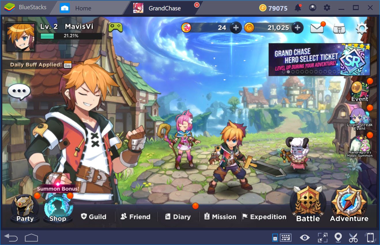 Trải nghiệm GrandChase trên PC với BlueStacks