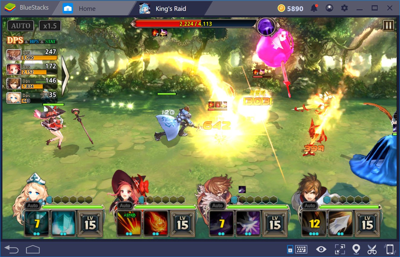 BlueStacks 에서 킹스 레이드 즐기기