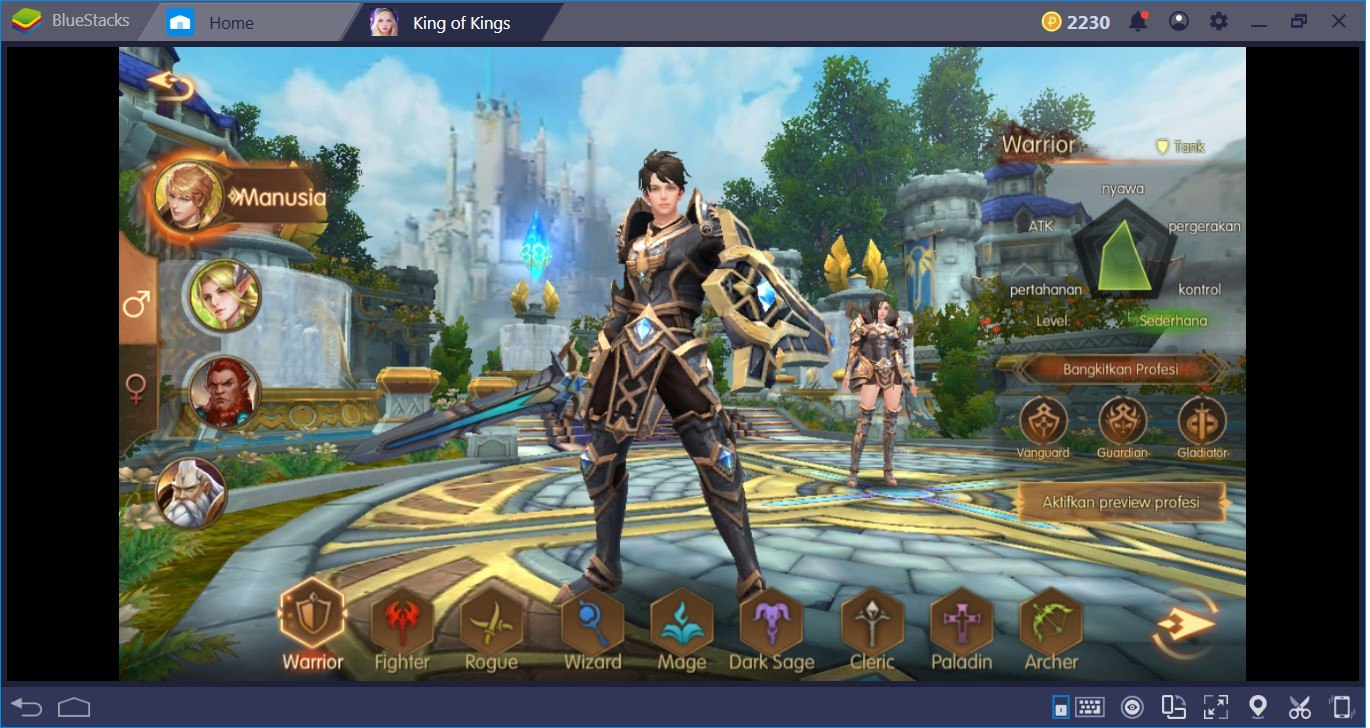 Cara Pemula Keren Main King of Kings di PC dengan Bluestacks