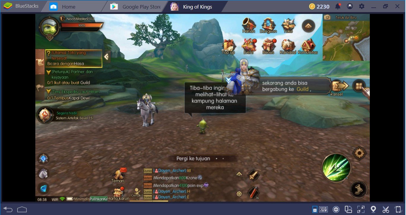 Cara Pemula Keren Main King of Kings di PC dengan Bluestacks