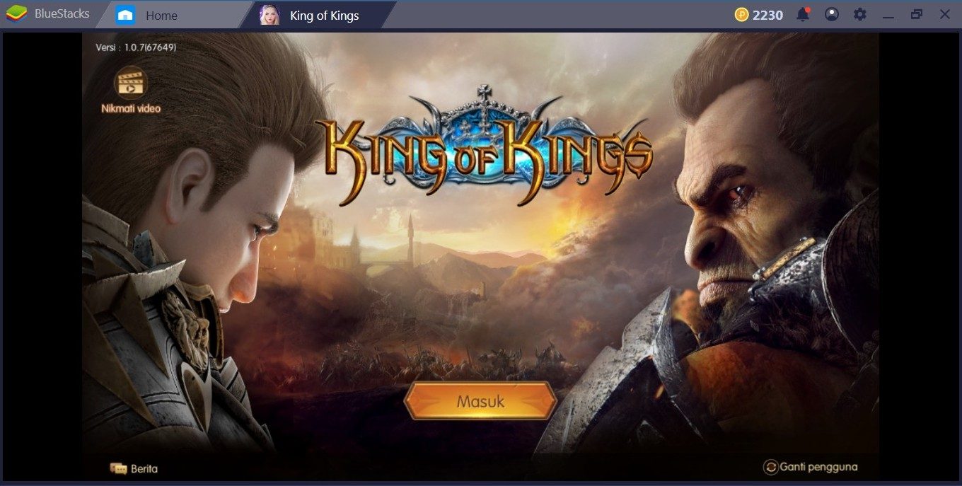 Cara Pemula Keren Main King of Kings di PC dengan Bluestacks