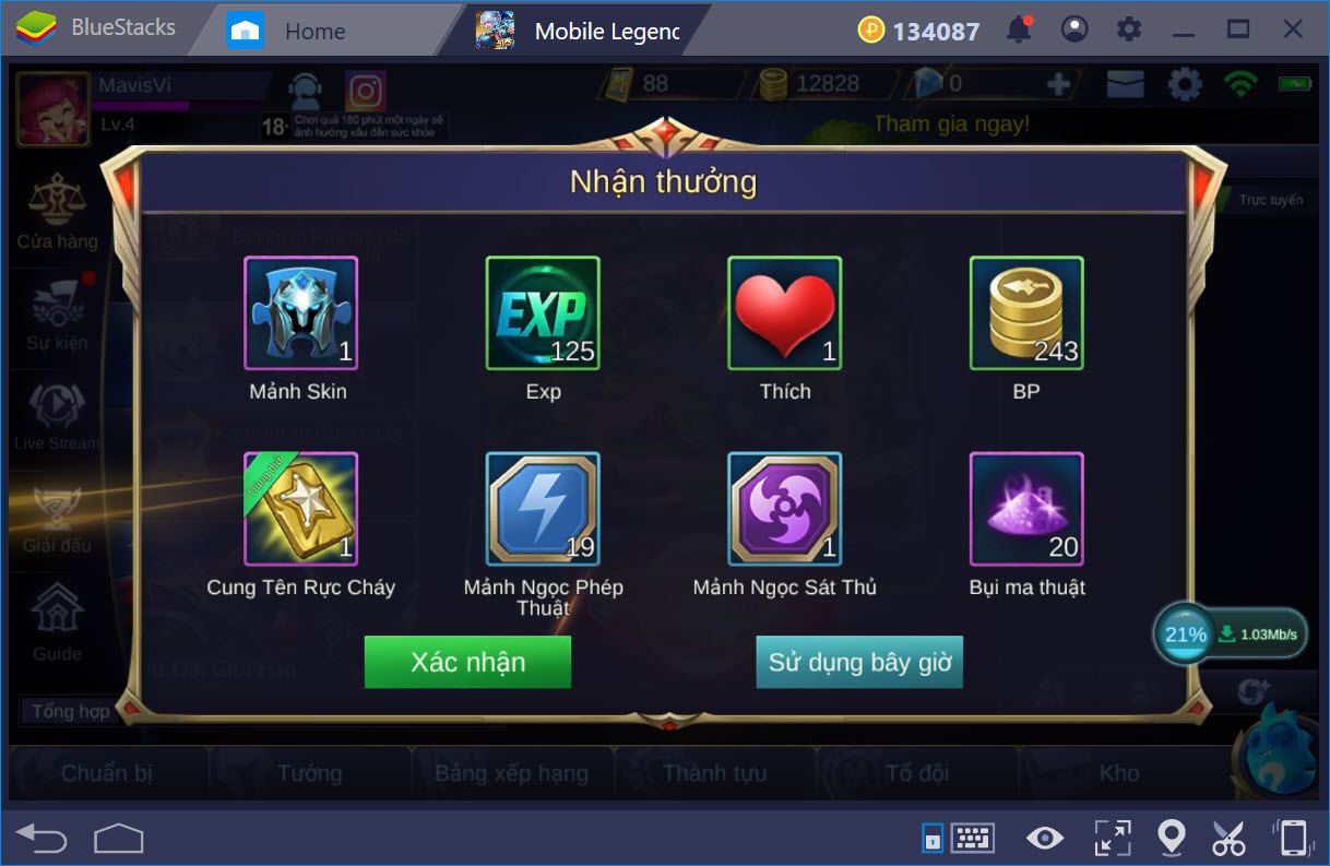 Trải nghiệm Mobile Legends Bang Bang cùng BlueStacks