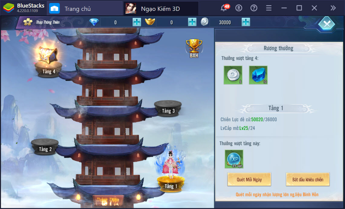 Cuốn hút vào thế giới kiếm hiệp Ngạo Kiếm 3D cùng BlueStacks