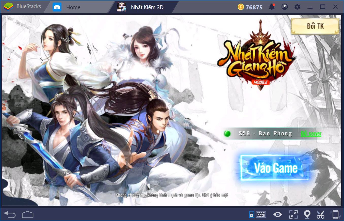 Trải nghiệm Nhất Kiếm Giang Hồ cùng BlueStacks