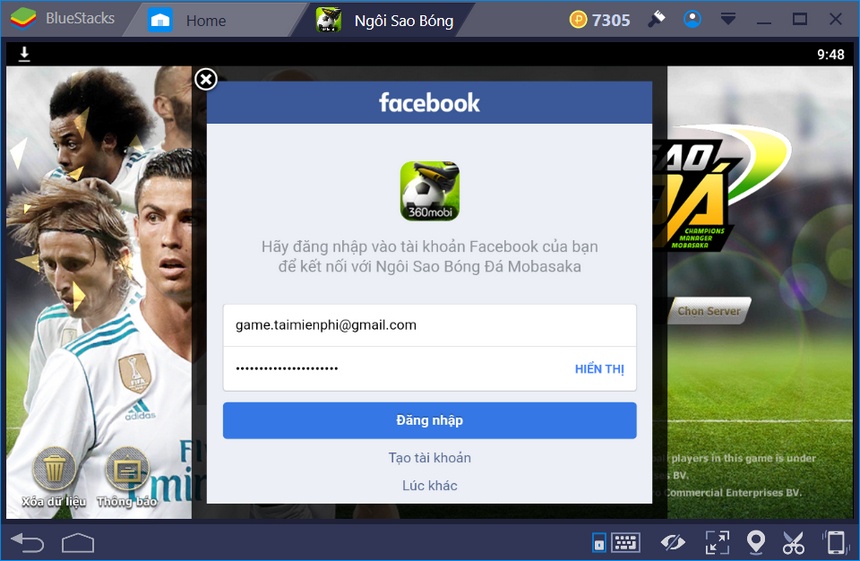 Cách chơi Ngôi Sao Bóng Đá Mobasaka trên máy tính với BlueStacks