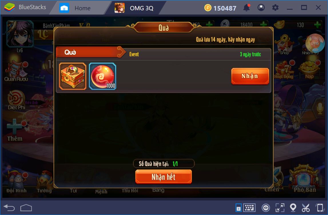 Trải nghiệm OMG 3Q trên PC với BlueStacks