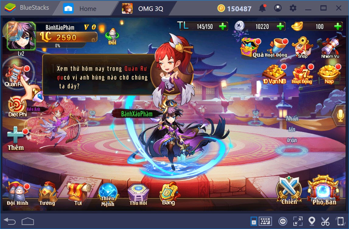 Trải nghiệm OMG 3Q trên PC với BlueStacks