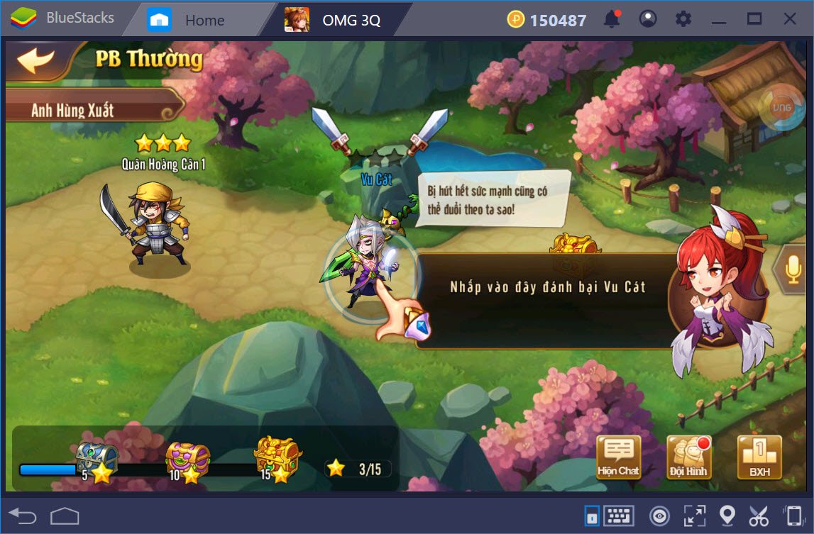 Trải nghiệm OMG 3Q trên PC với BlueStacks