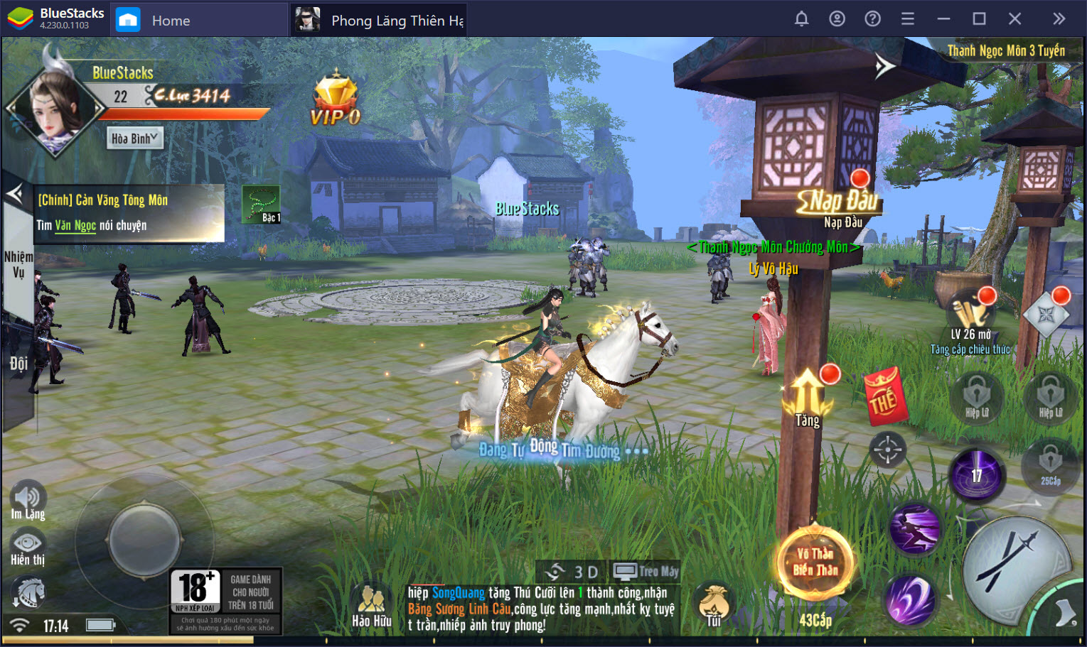 Phiêu du thế giới Phong Lăng Thiên Hạ trên PC cùng BlueStacks