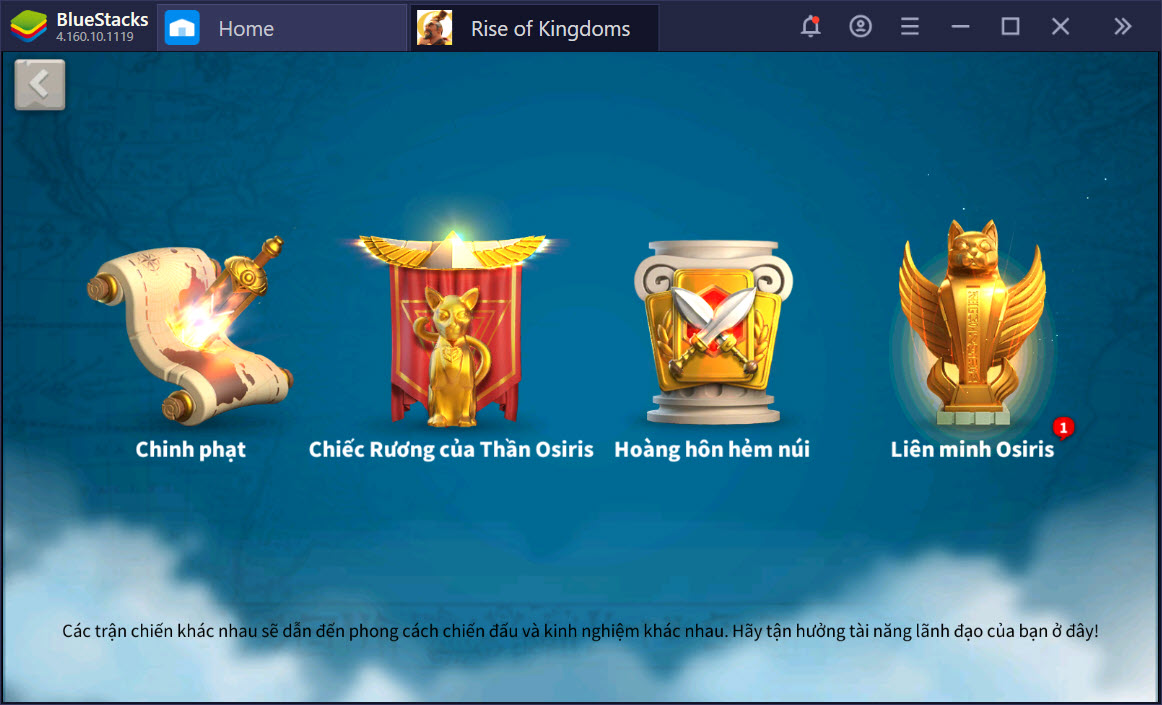 Cùng chinh phục thế giới Rise of Kingdoms với BlueStacks