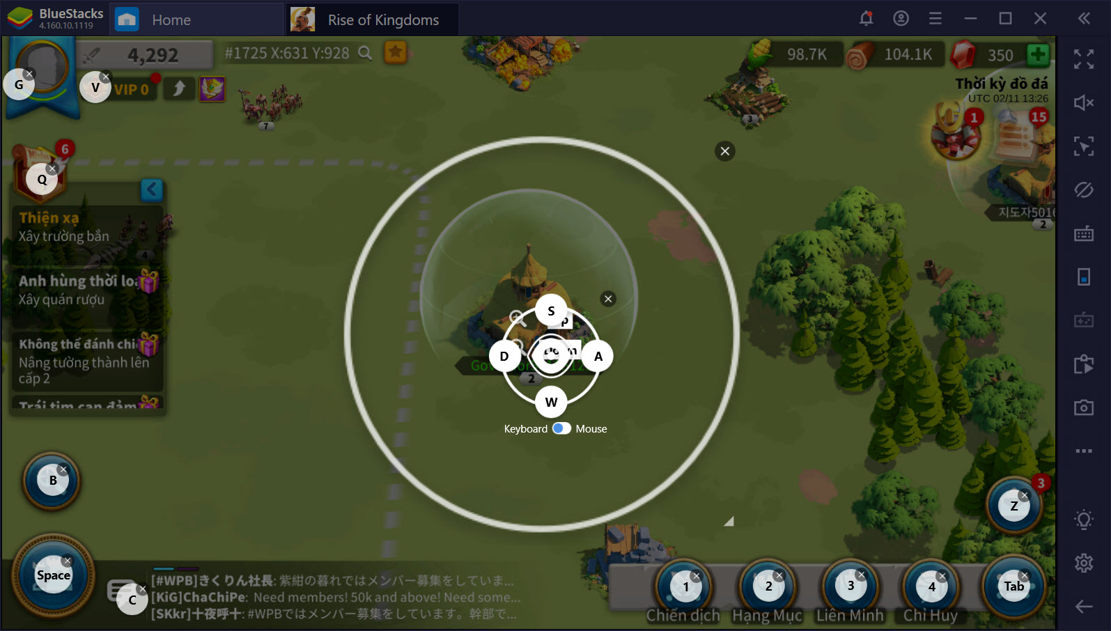 Cùng chinh phục thế giới Rise of Kingdoms với BlueStacks