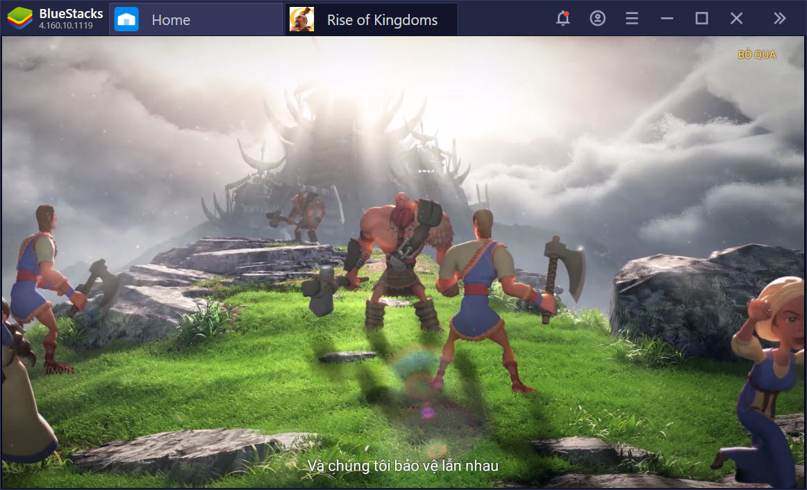 Cùng chinh phục thế giới Rise of Kingdoms với BlueStacks