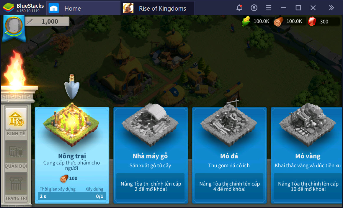 Cùng chinh phục thế giới Rise of Kingdoms với BlueStacks