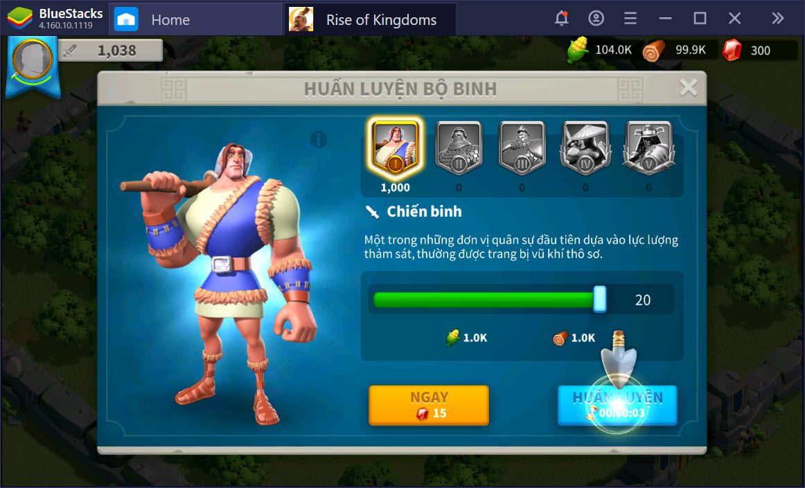 Cùng chinh phục thế giới Rise of Kingdoms với BlueStacks