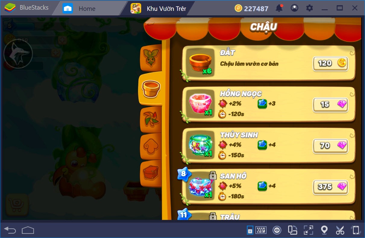 Cùng chơi Sky Garden - Khu Vườn Trên Mây với BlueStacks