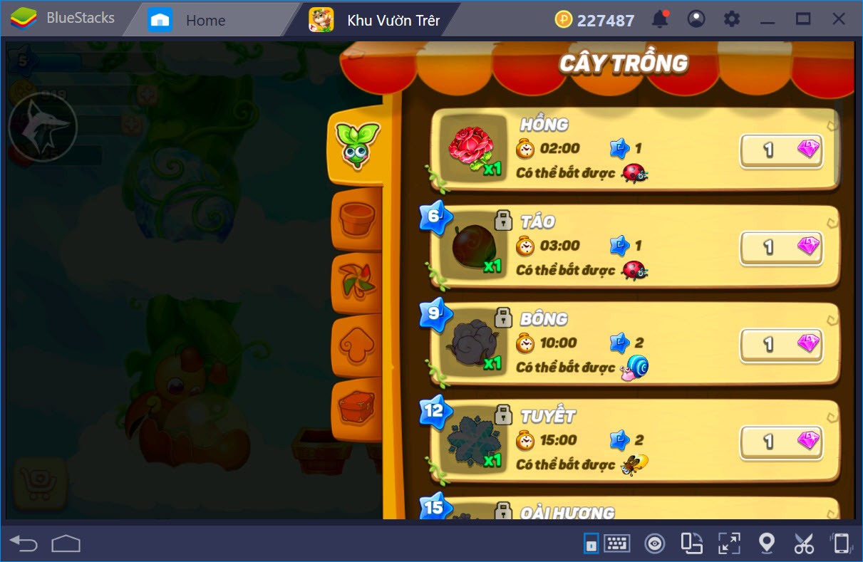 Cùng chơi Sky Garden - Khu Vườn Trên Mây với BlueStacks