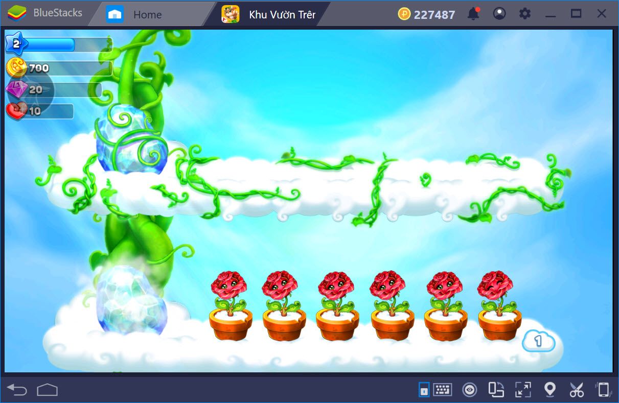 Cùng chơi Sky Garden - Khu Vườn Trên Mây với BlueStacks