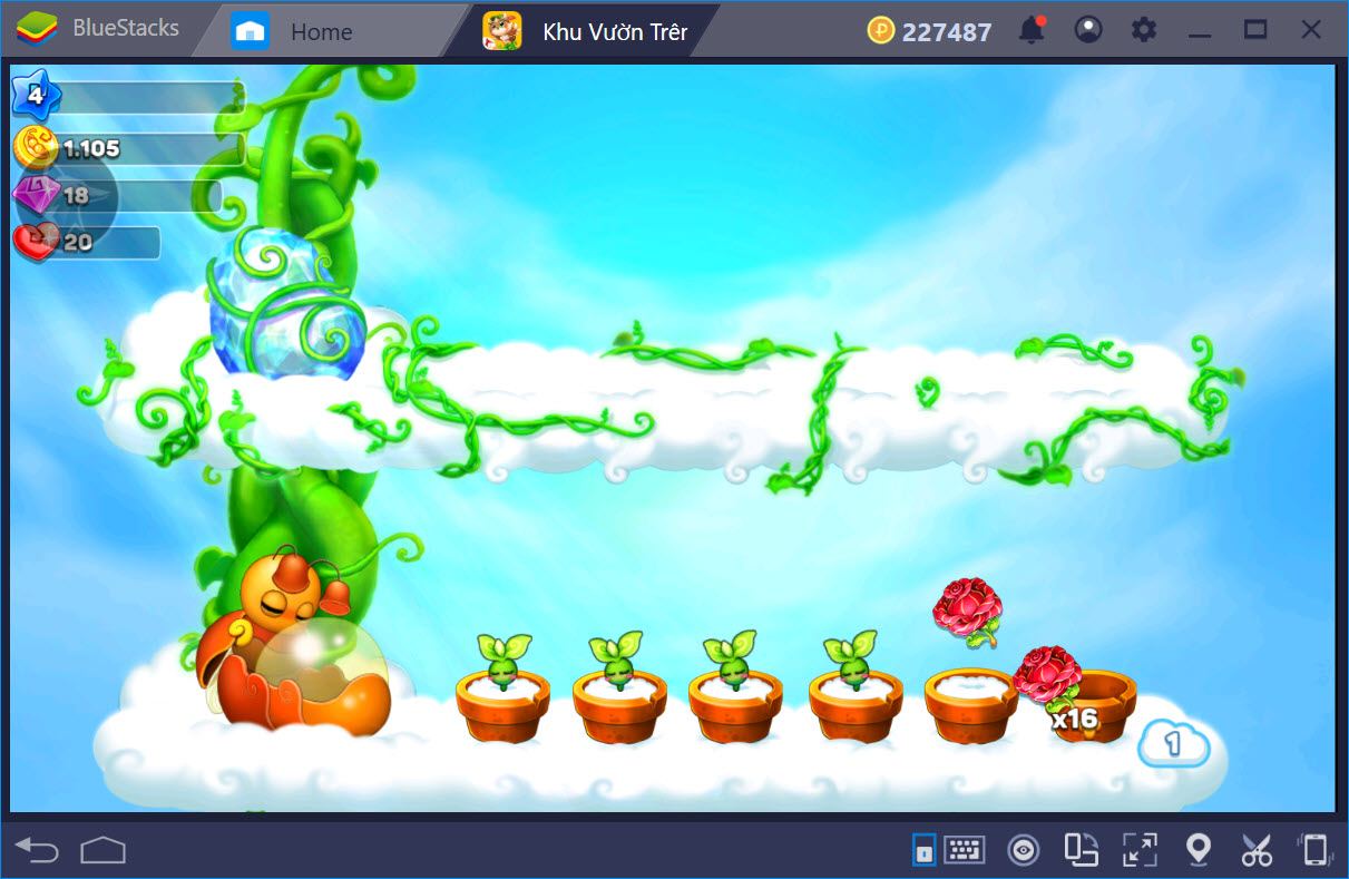 Cùng chơi Sky Garden - Khu Vườn Trên Mây với BlueStacks