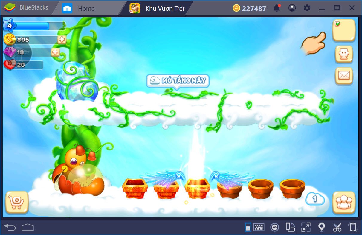 Cùng chơi Sky Garden - Khu Vườn Trên Mây với BlueStacks