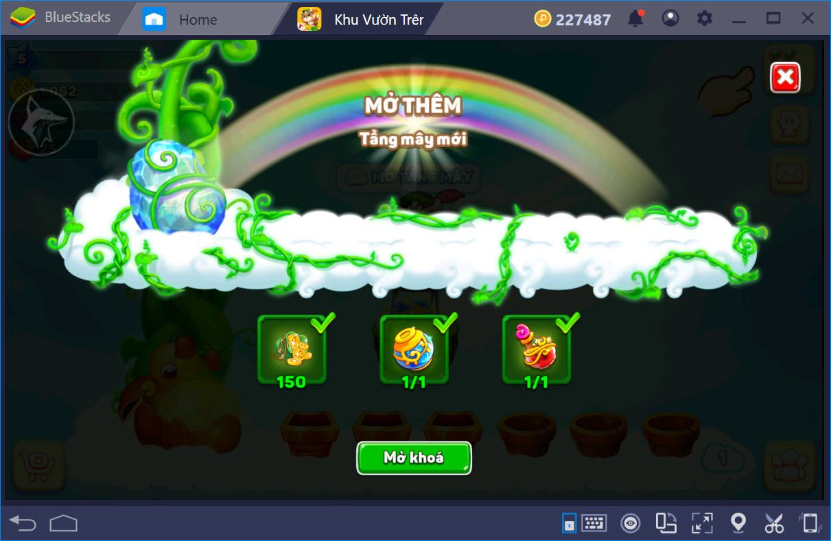 Cùng chơi Sky Garden - Khu Vườn Trên Mây với BlueStacks