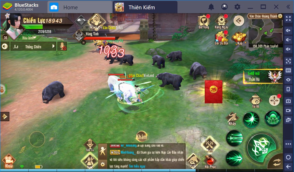 Tìm hiểu lối chơi Thiên Kiếm Mobile cùng BlueStacks