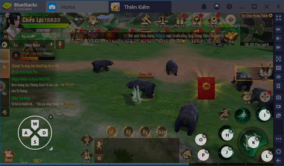 Tìm hiểu lối chơi Thiên Kiếm Mobile cùng BlueStacks