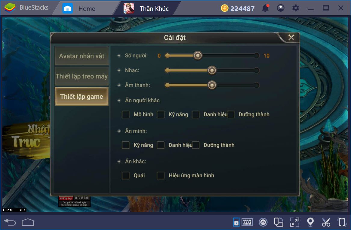 Cùng chơi Thần Khúc Mobile trên PC với BlueStacks