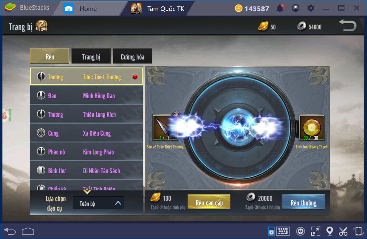 Cùng chơi Tam Quốc Truyền Kỳ Mobile trên PC với BlueStacks