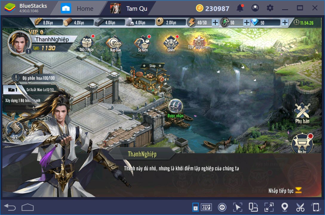 Trải nghiệm Tam Quốc Vương Giả trên PC cùng BlueStacks