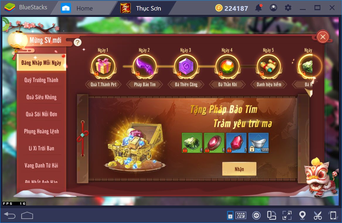 Trải nghiệm Thục Sơn Kỳ Hiệp Mobile trên PC với BlueStacks