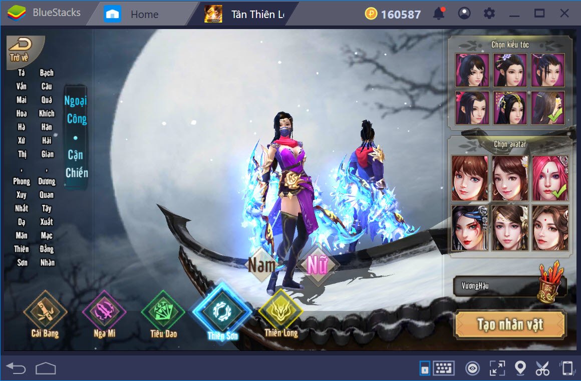 Cùng chơi Tân Thiên Long Mobile trên PC với BlueStacks