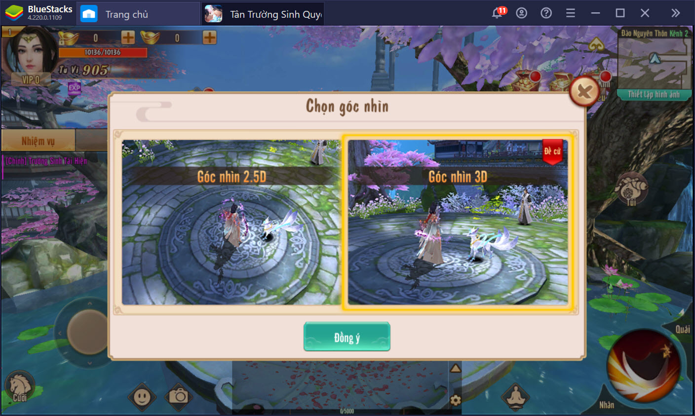 Phiêu lưu trong thế giới Tân Trường Sinh Quyết cùng BlueStacks