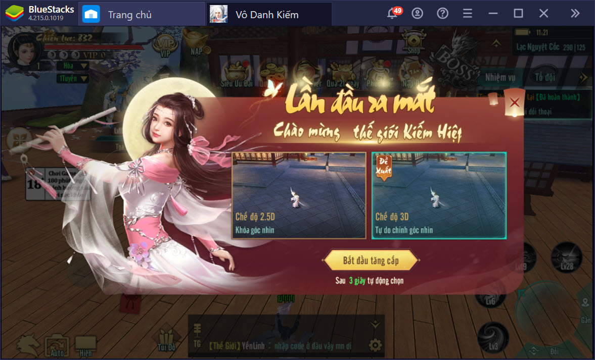 Du ngoạn thế giới huyền ảo Vô Danh Kiếm trên PC cùng BlueStacks