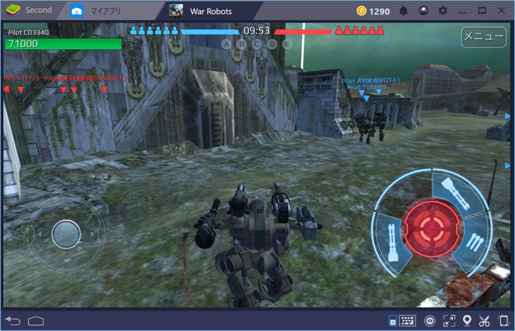 BlueStacksを使ってPCで War Robots を遊ぼう