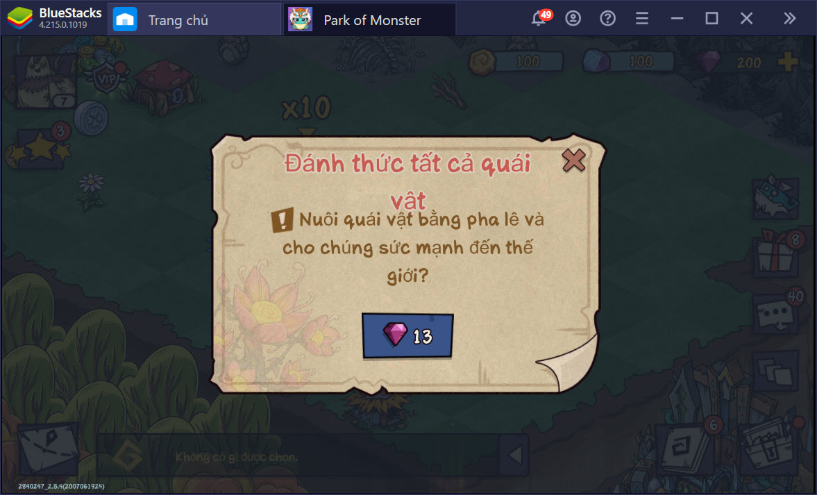Chơi Park of Monster trên PC dễ hay khó?