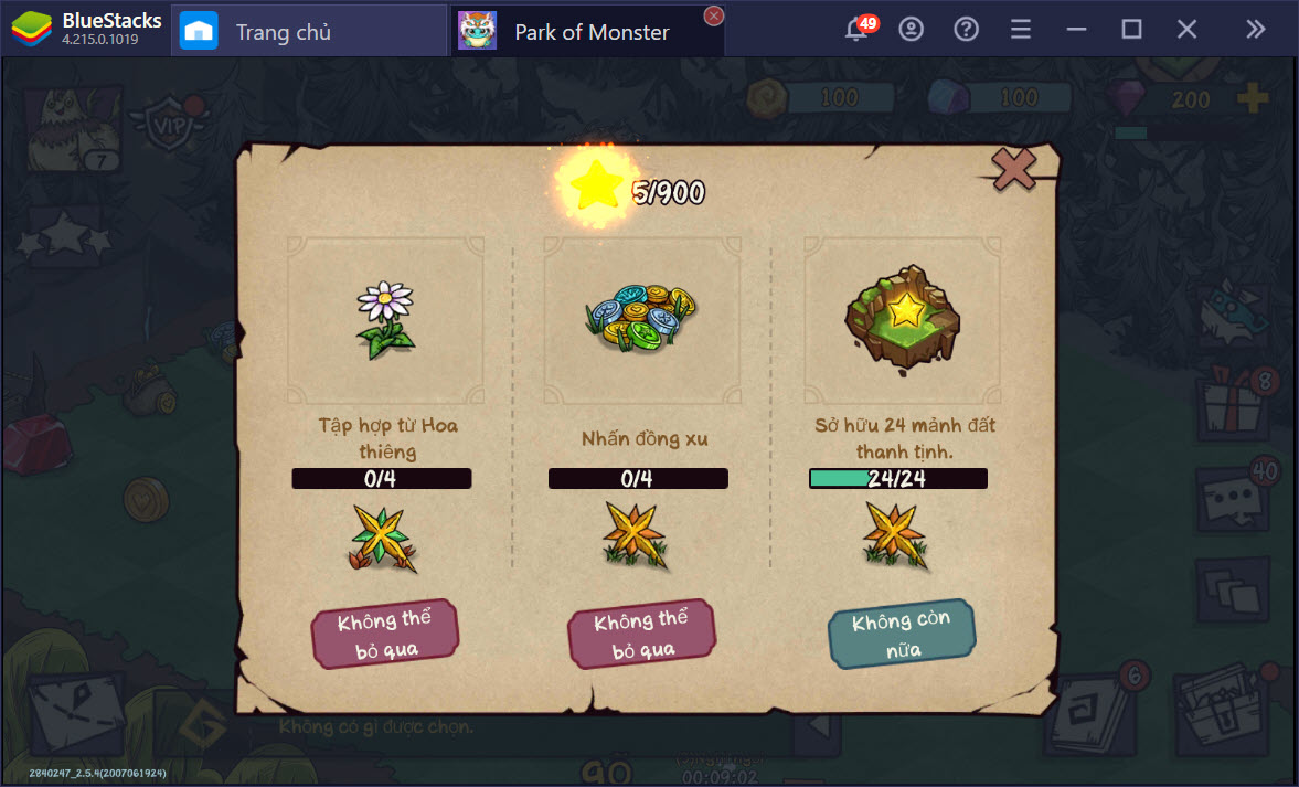 Chơi Park of Monster trên PC dễ hay khó?