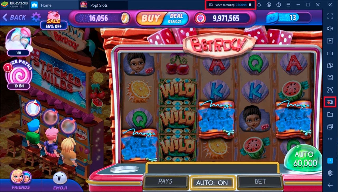 Cùng chơi POP! Slots Vegas Casino Games trên PC với BlueStacks