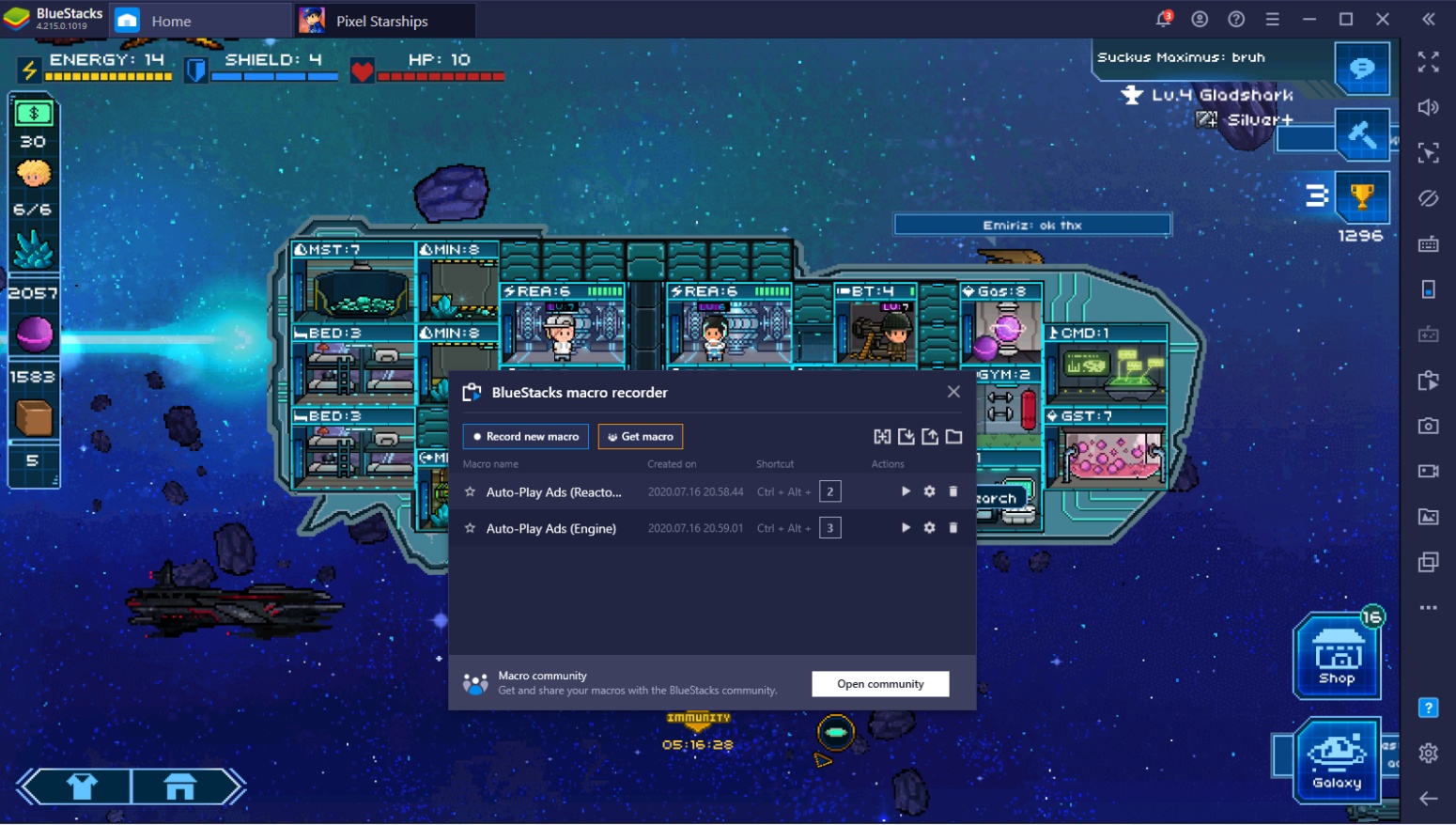 Setting Up Pixel Starships For Victory with BlueStacks on PC