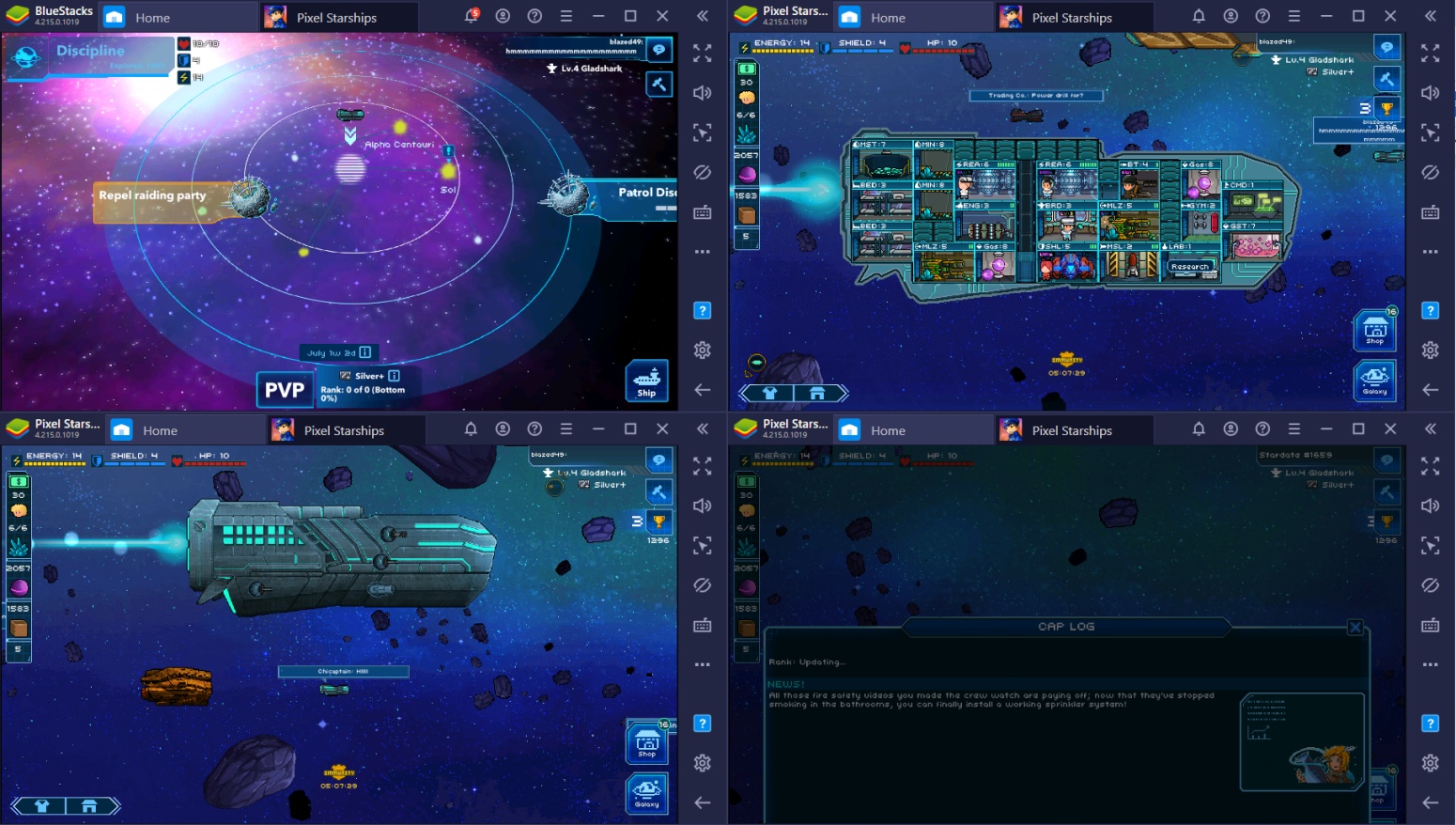 Setting Up Pixel Starships For Victory with BlueStacks on PC