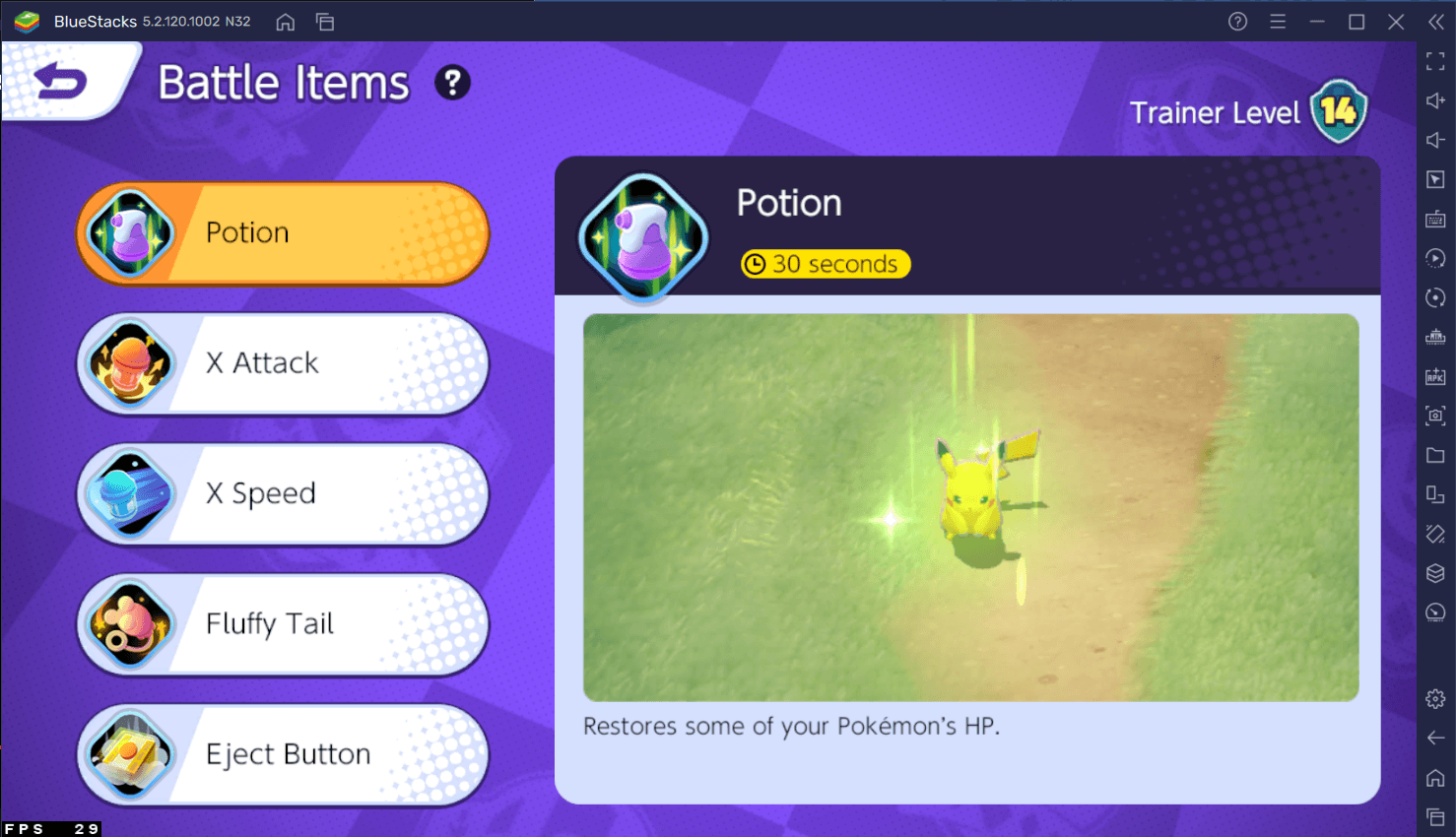 BlueStacks Guide to Pokémon Unite Battle Items