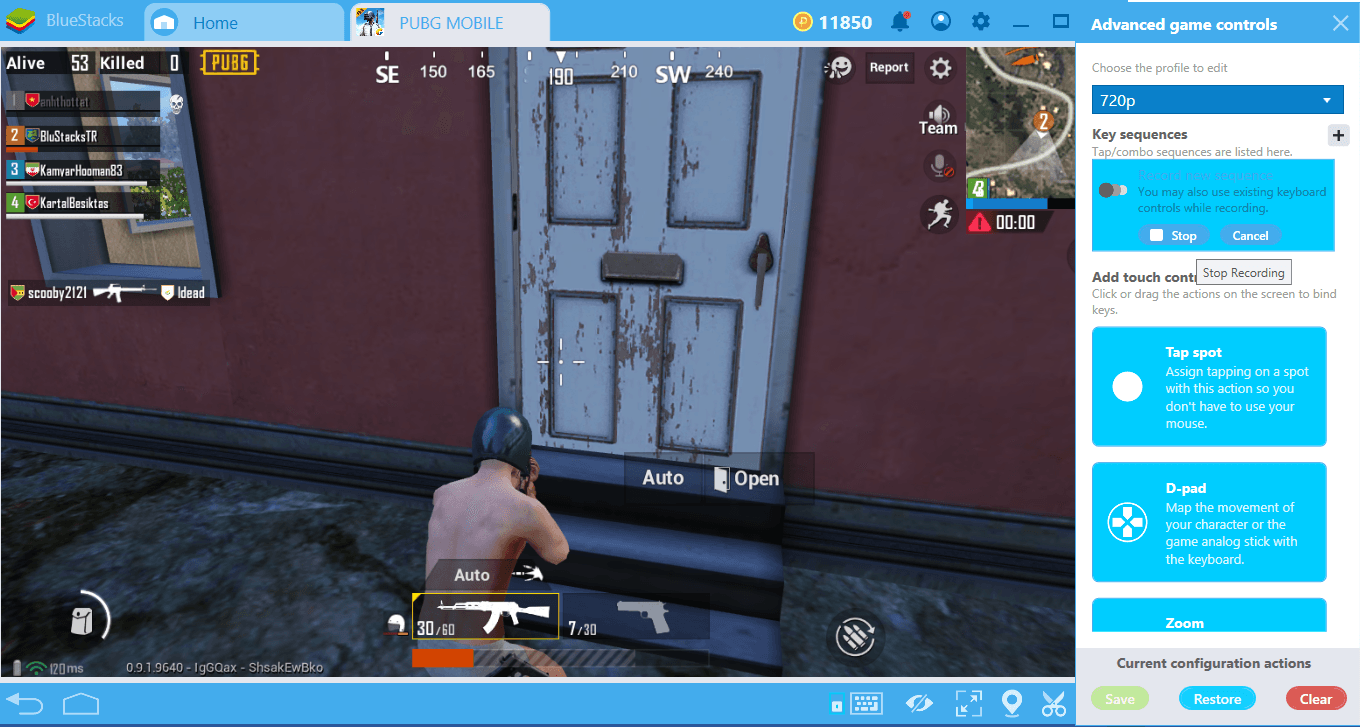 Sử dụng Combo Key của BlueStacks để hành động cực nhanh trong PUBG Mobile