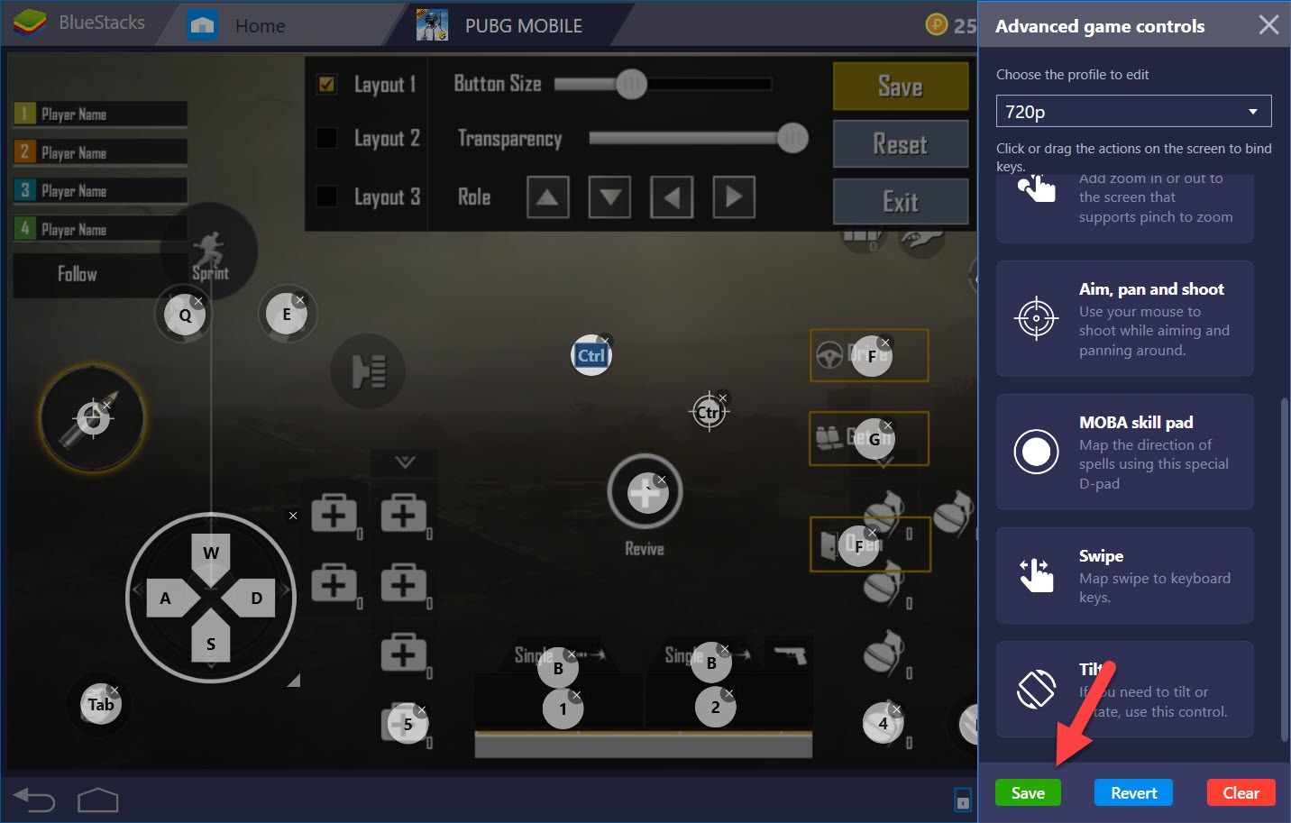 Hướng dẫn thiết lập Game controls khi chơi PUBG Mobile với BlueStacks 4