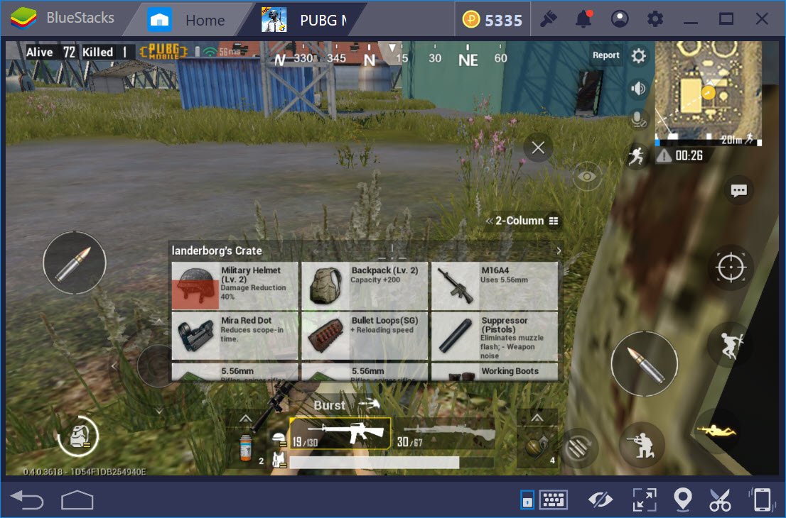 Mẹo đạt Top 1 khi chơi PUBG Mobile với BlueStacks