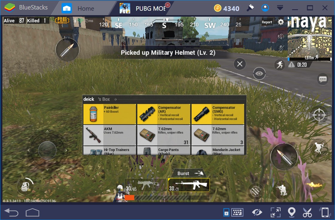 Mẹo lọt Top 10 khi chơi PUBG Mobile với BlueStacks