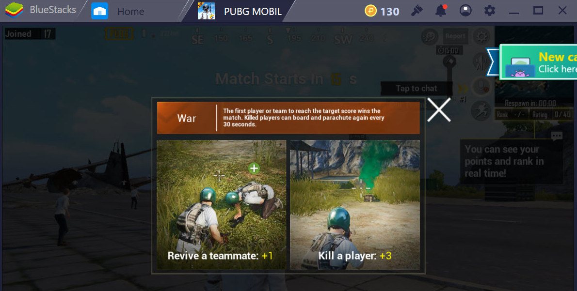 Tìm hiểu chế độ War trong PUBG Mobile