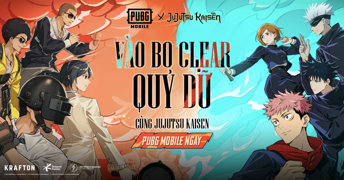 PUBG Mobile hợp tác cùng Chú Thuật Hồi Chiến - Jujutsu Kaisen