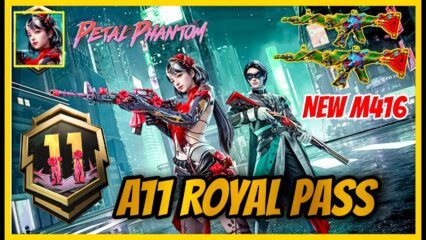 PUBG Mobile or BGMI A11 Royale Pass: Petal Phantom Skins, Rewards, and Leaks