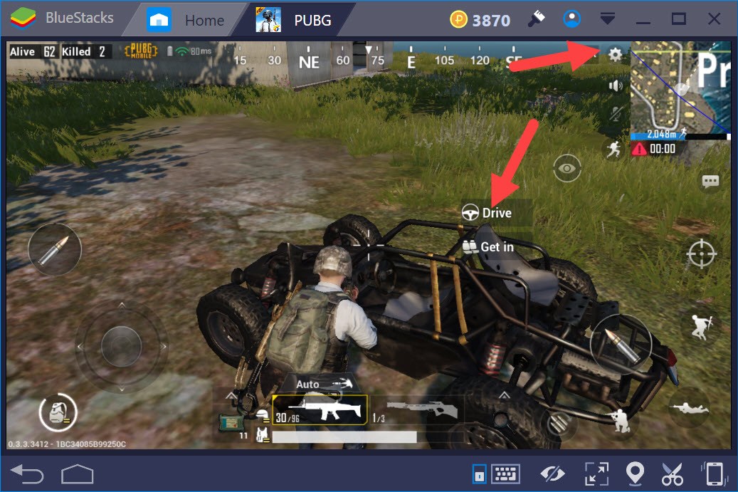 PUBG Mobile: Chế độ lái xe nào phù hợp nhất khi chơi bằng BlueStacks?