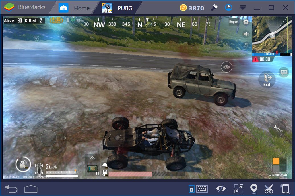 PUBG Mobile: Chế độ lái xe nào phù hợp nhất khi chơi bằng BlueStacks?