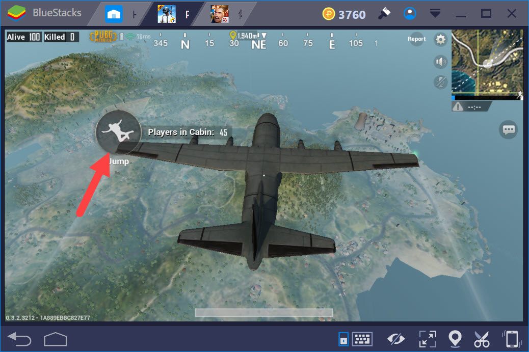 PUBG Mobile: Cách chọn vị trí nhảy, địa điểm di chuyển khi chơi bằng BlueStacks